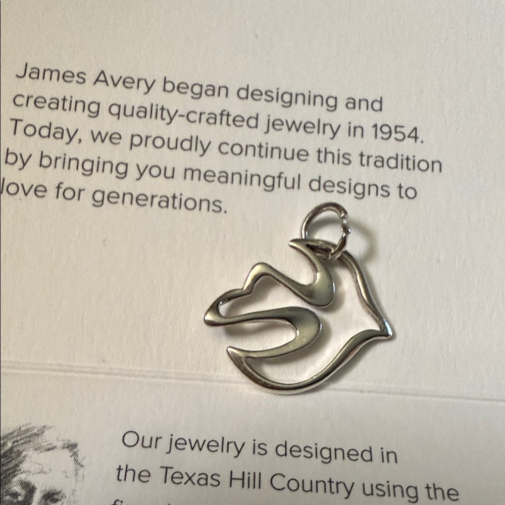 James Avery Sterling Silver Floating Open Dove Descending Holy Spirit EUC cut